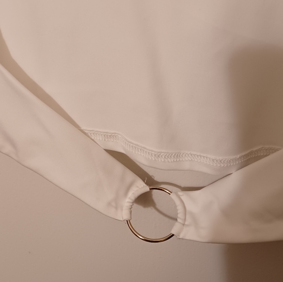 White Backless Crop Top SHEIN - Picture 3 of 4